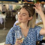 Laura Escanes con vestido de Rails.