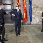 El presidente de CEOE, Antonio Garamendi, se ha reunido hoy con el presidente de la Generalitat