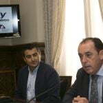 El presidente de la Diputación de Soria, Benito Serrano, presenta el proyecto de la escuela de pilotos comerciales de Garray