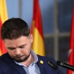 Gabriel Rufián, portavoz del partido Esquerra Republicana de Cataluña.
