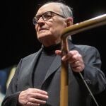 Ennio Morricone, durante su último concierto en España