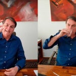 Bolsonaro con su dosis de Hidroxicloroquina