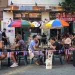 Terrazas en el West Village de Nueva York