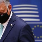 El primer ministro húngaro, Viktor Orban, a su llegada a la cumbre de líderes europeos que se celebra en Bruselas para pactar el fondo de reconstrucción
