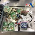 Interceptados 37 kilos de ayahuasca en el aeropuerto de Barajas (Foto: Agencia Tributaria)