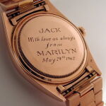 Rolex con el nombre de Marilyn Monroe que ésta le regaló a JFK y que se subastó en 2017 por 120.000 dólares (103.000 euros)