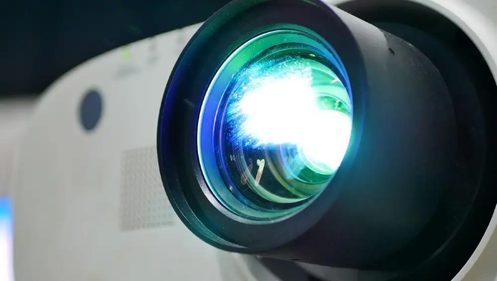 Proyector de cine en casa.