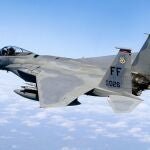 Una caza F-15 norteamericano
