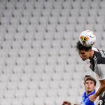 Cristiano Ronaldo remata a portería en el partido contra la Sampdoria