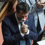 El ex ministro del Interior Matteo Salvini durante el debate sobre la retirada de la inmunidad