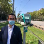 El edil del PP Óscar Ramírez, en la avenida Diagonal