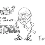 Juan Eslava Galán, en la viñeta de TC