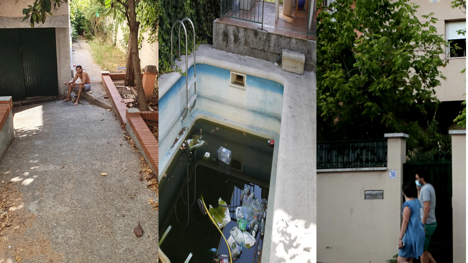 Imágenes del chalet de la Calle Asura okupado