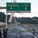 Inauguración del puente, dos años después del colapso