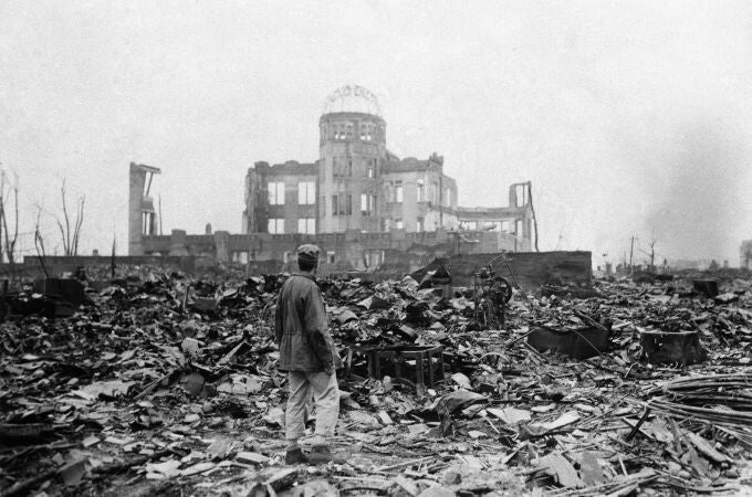 Hiroshima después de la primera bomba atómica lanzada por Estados Unidos el 6 de agosto de 1945