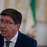 El vicepresidente de la Junta y consejero de Turismo, Regeneración, Justicia y Administración Local, Juan Marín