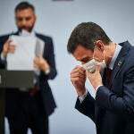 El presidente del Gobierno, Pedro Sánchez, durante la presentación del Plan para la Formación Profesional, el Crecimiento Económico y Social, y la Empleabilidad con el que el Ejecutivo aspira a modernizar este tipo de educación