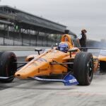 Fernando Alonso, el año pasado en el circuito de Indianápolis