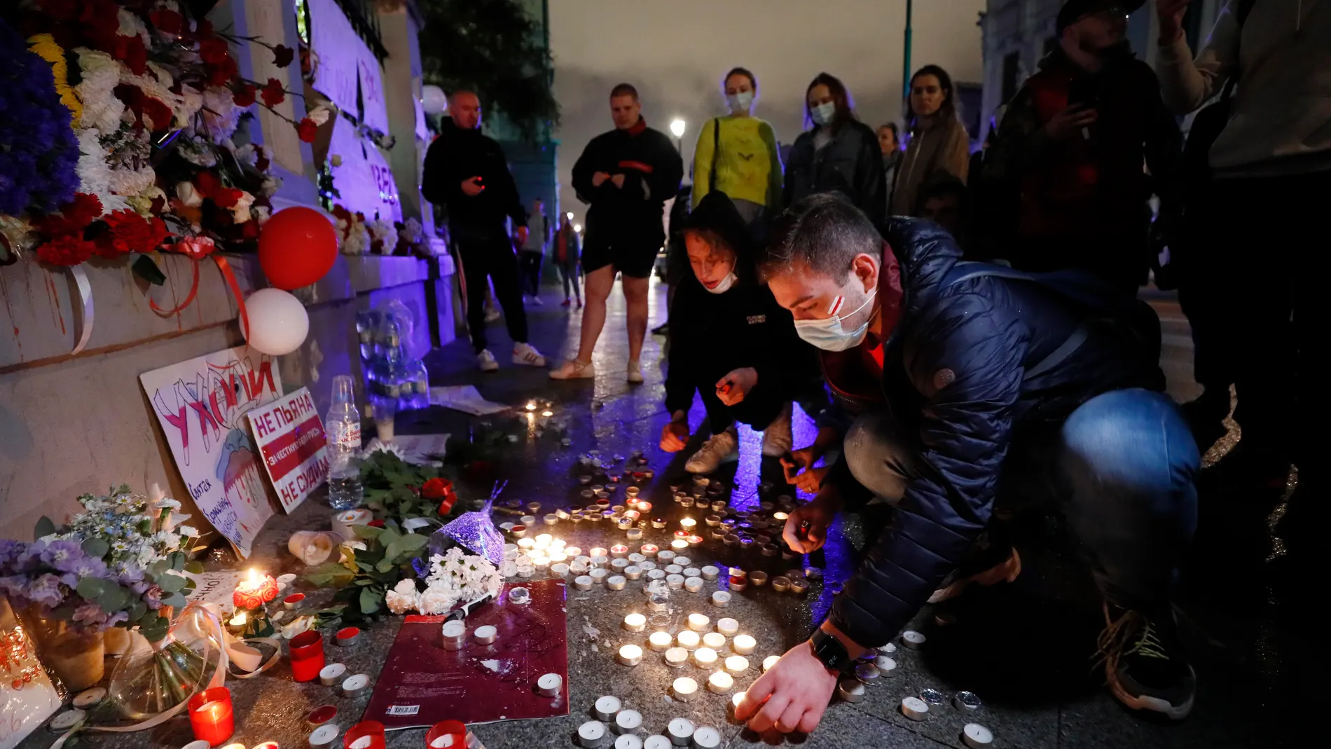 Belarus opposition protests in Moscow