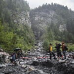 Zona de Vattis, en Suiza, donde fueron encontrados los cuerpos de los tres compañeros de Diego Maeztu.