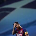 Messi, en el partido ante el Bayern
