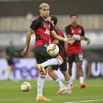 Andreas Pereira con el Manchester United.