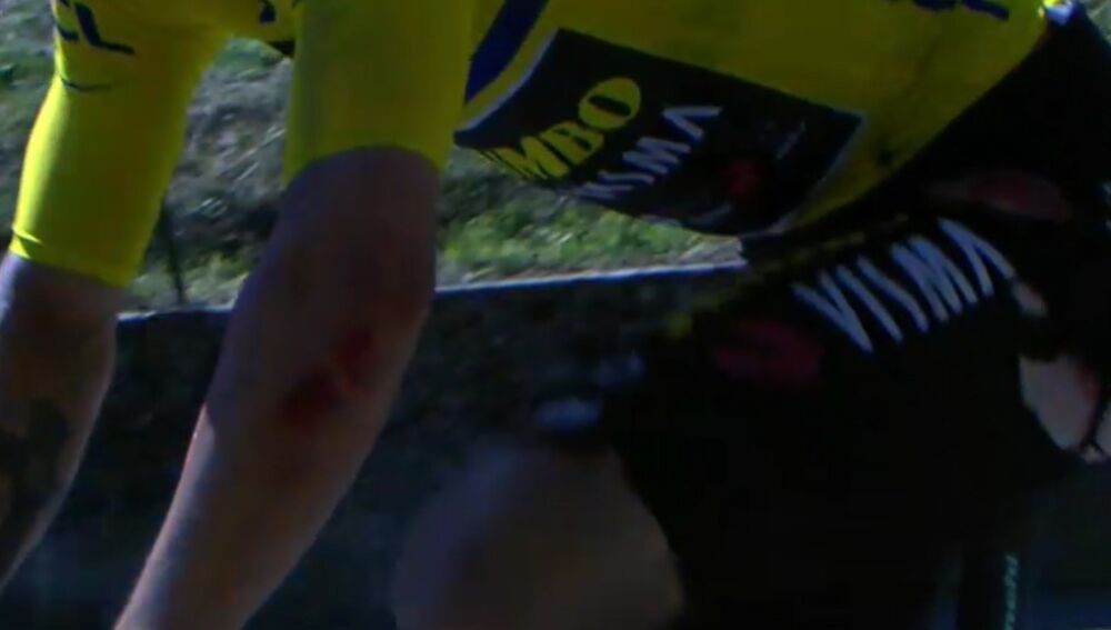 Roglic abandona el Dauphiné por una caída cuando iba líder y faltaba un ...
