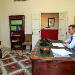 El presidente del Gobierno, Pedro Sánchez, en la residencia de Doñana