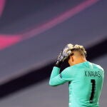 Keylor Navas, durante la final de la Champions con el PSG