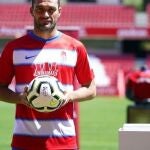 Jorge Molina, durante su presentación con el Granada