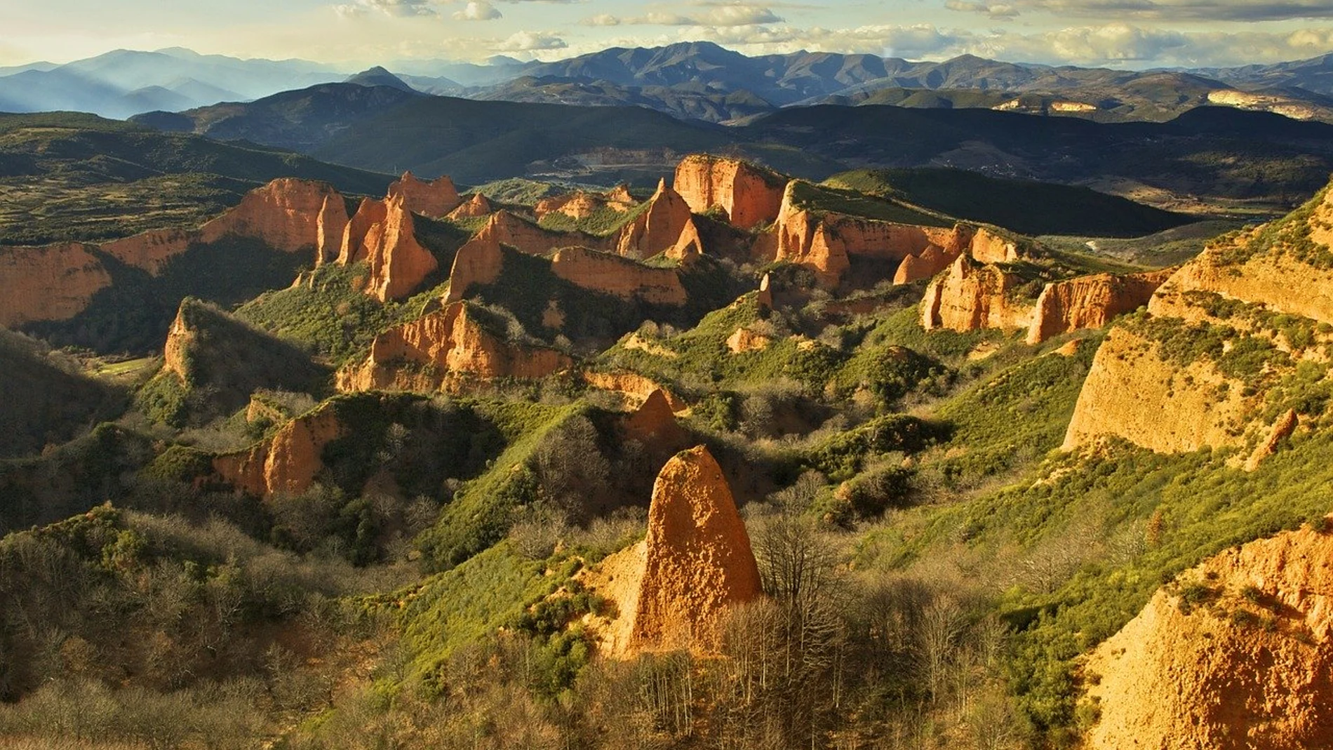 Vista aérea de Las Médulas.