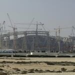 Imagen de las obras en el estadio de Lusail.