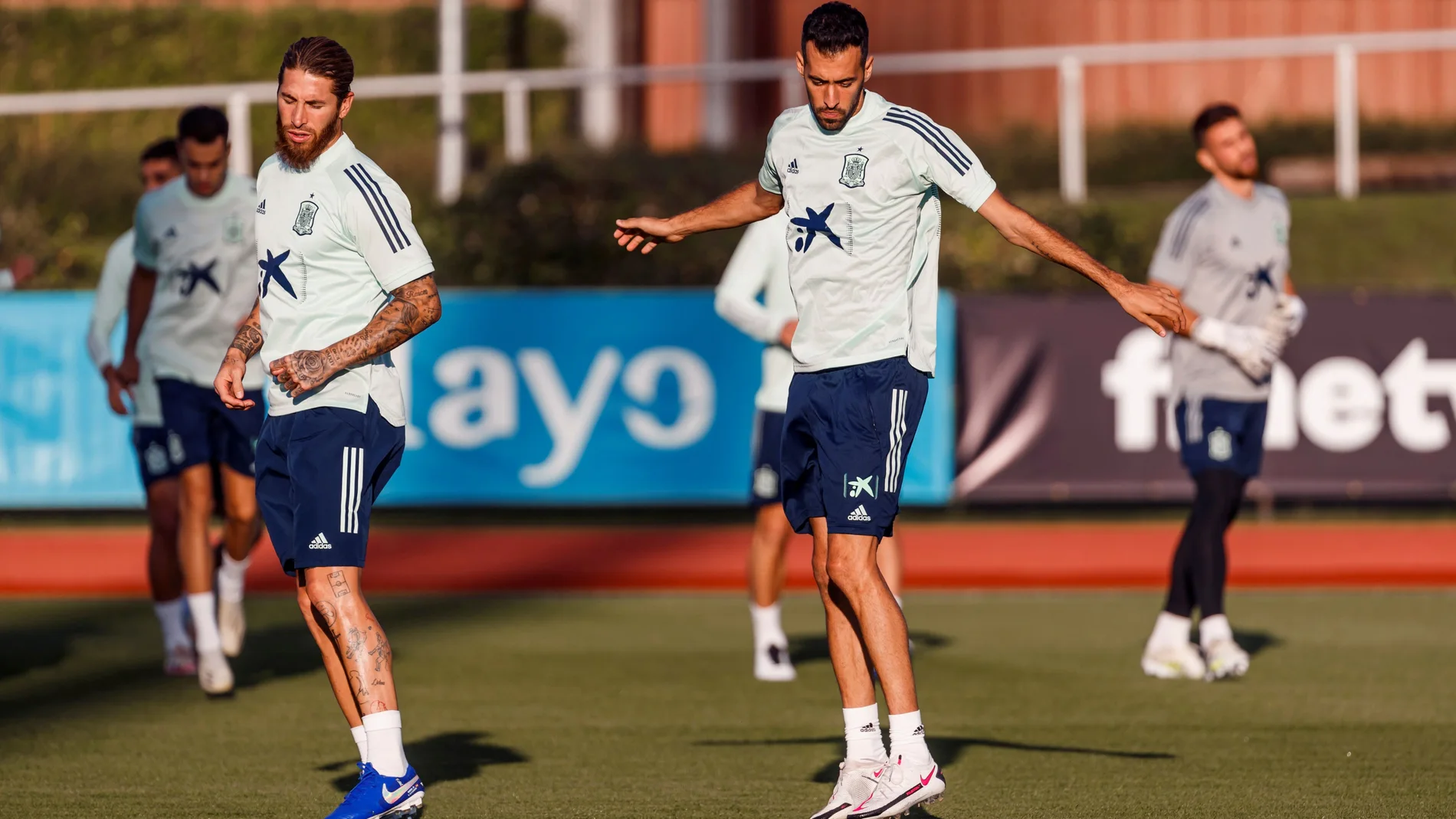 Entrenamiento de la selección española