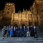 A la inauguración de la iluminación asistieron el presidente de Iberdrola, Ignacio Galán, el presidente de la Junta de Extremadura, Guillermo Fernández Vara, el alcalde de Guadalupe, Felipe Sánchez Barba y el ministro provincial de la Provincia Franciscana de la Inmaculada Concepción, Fray Juan Carlos Moya