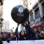 Funcionarios de prisiones se manifestaron el pasado mes de diciembre en las calles de Madrid