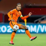 Virgil van Dijk durante un partido de la Nations League