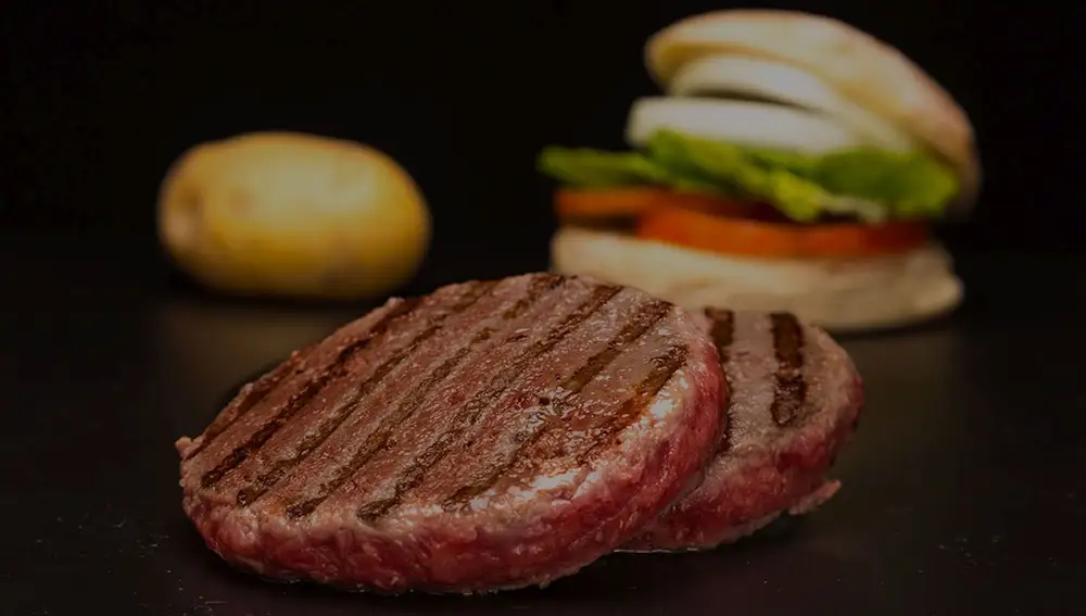 Aspecto de la hamburguesa Doble Pata Negra