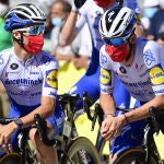 Julian Alaphilippe y Bob Jungels