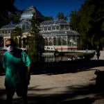 Ambiente en el parque del Retiro de Madrid
