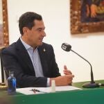 Juanma Moreno, durante una entrevista en Onda Cero