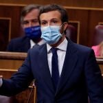El líder del PP, Pablo Casado