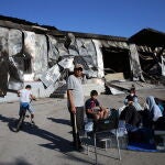 Un campo de refugiados en Grecia