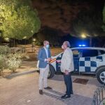 El alcalde José Luis Álvarez Ustarroz y el edil de Seguridad, Luis Blanco