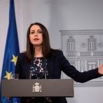 La líder de Ciudadanos, Inés Arrimadas