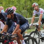 Egan Bernal sufrió durante la etapa