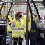 La consejera de Empleo e Industria, Ana Carlota Amigo, visita la planta de Nissan en Ávila