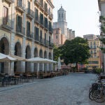 La Plaza de la Independencia de Gerona es el centro neurálgico de la capital gerundense.