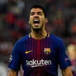Luis Suárez con el Barcelona.