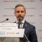 El consejero de Hacienda y Financiación Europea, Juan Bravo, interviene en los desayunos informativos de Europa Press Andalucía