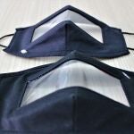 Imagen de archivo de mascarillas transparentes